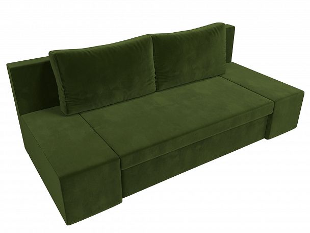 Диван прямой Сан Марко (полностью микровельвет зеленый) - Вид 5