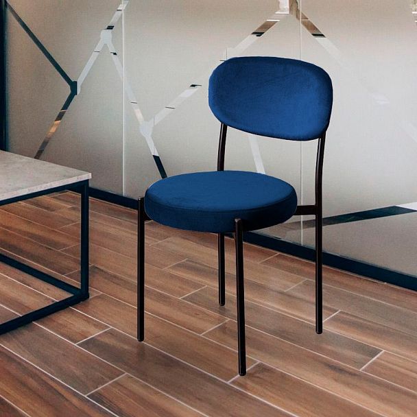 Стул Mason, бархат синий 29, стопируемый - Вид 7