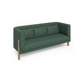Бенто Диван трёхместный BNT-03 Wellton 697/Массив Дуба 2080*820*850 - Фото предпросмотра