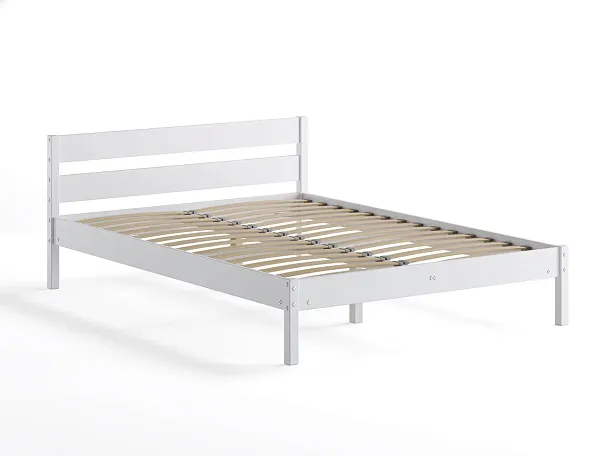 Кровать деревянная Мечта 1800х2000, береза, цвет белый - Вид 3