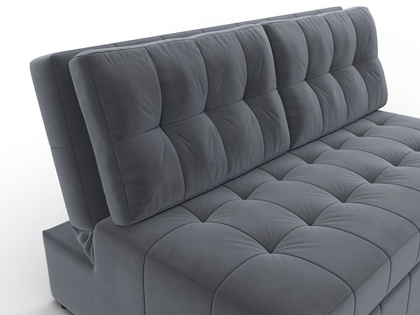 Диван прямой Лига-107 (140) Велюр серый - Вид 4