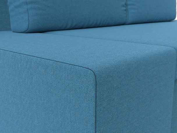Диван прямой Сан Марко Рогожка голубой - Вид 5
