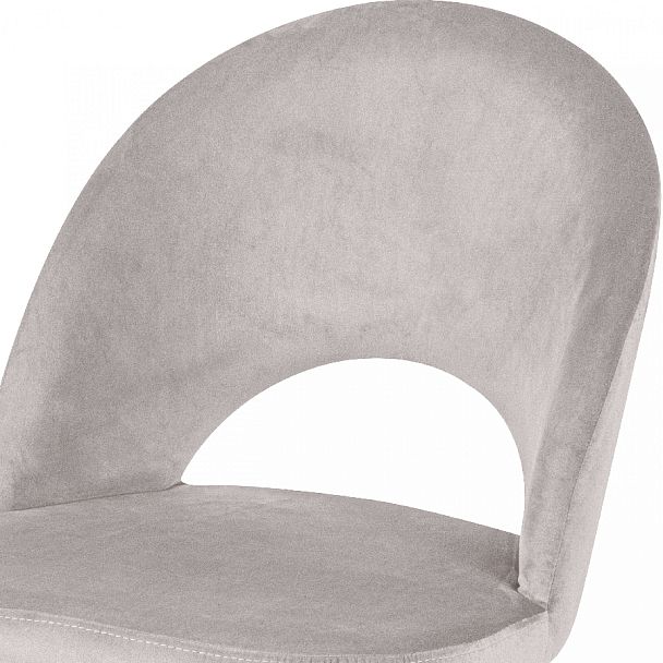Стул кухонный Рэди светло-серый велюр/белый - Вид 6