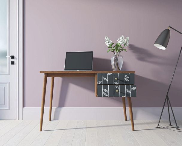 Стол рабочий Berber принт 18 с одной тумбой арт BB20/Print_18 - Вид 2