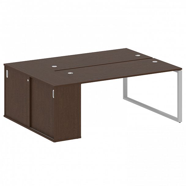 Рабочая станция "Metal System" БО.РС-СШК-1.4 венге/серый - Вид 1
