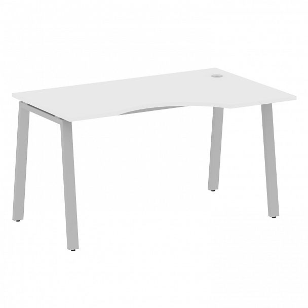 Стол "Metal System" БА.СА-2 белый/серый - Вид 1