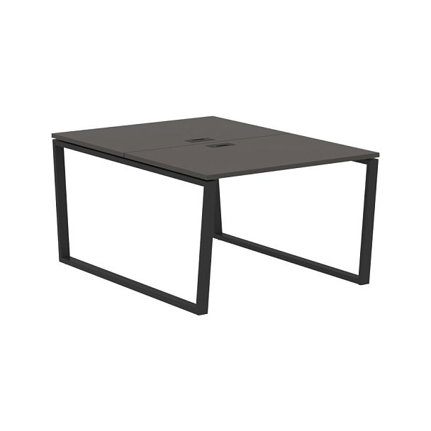 Стол 2-х местный EVWST 1116 Мокко/Черный 1160х1606х750 EDIS - Вид 1