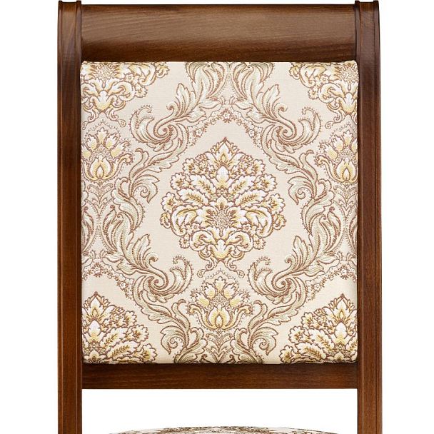 Комплект деревянных стульев с мягким сиденьем Бармс Античный орех/Бежевый жаккард, 3 шт. - Вид 6