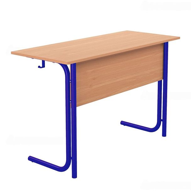 Стол ученический 100В, 2-местный на круглой трубе (м/к Красный, Синий, Зеленый), гр.5 - Вид 2