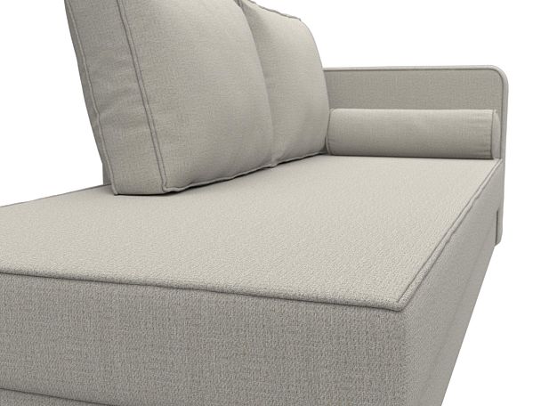 Кушетка Прайм правая Рогожка бежевый - Вид 4