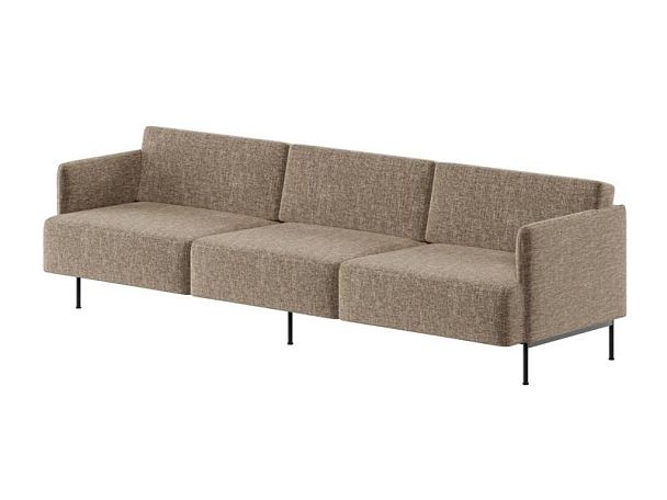 Stenly Диван трехместный STN-3 Сан 03/Металл Черный 2600*840*760 - Вид 1