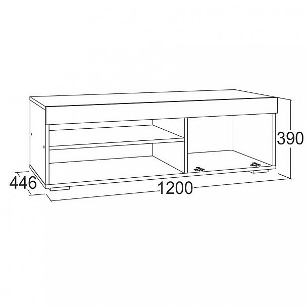 Тумба для теле-радиоаппаратуры "Ольга 19" - Вид 2