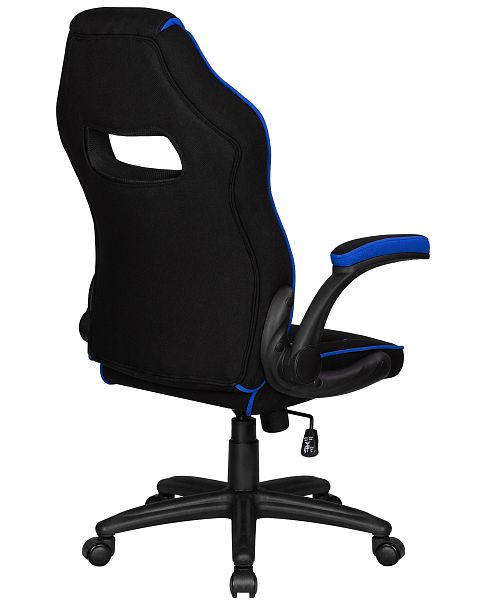 Кресло игровое DOBRIN RICK (черно-синяя ткань) - Вид 4