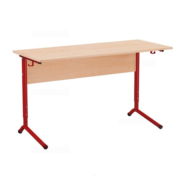Стол ученический 120Р, 2-местный, регулируемый на плоскоовальной трубе (м/к Красный, Синий, Зеленый ), гр.4-6 - Вид 4