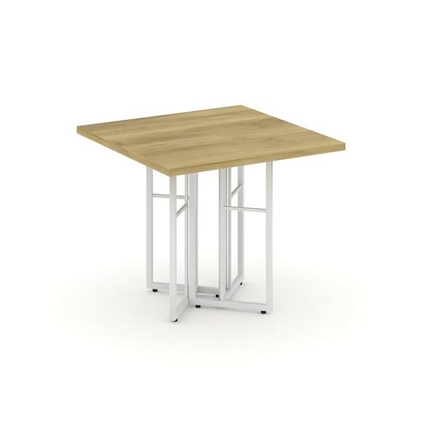 Rift Direct Стол журнальный RF.SJ-001 Дуб Винченцо/Металл Белый 680*680*580 - Вид 1