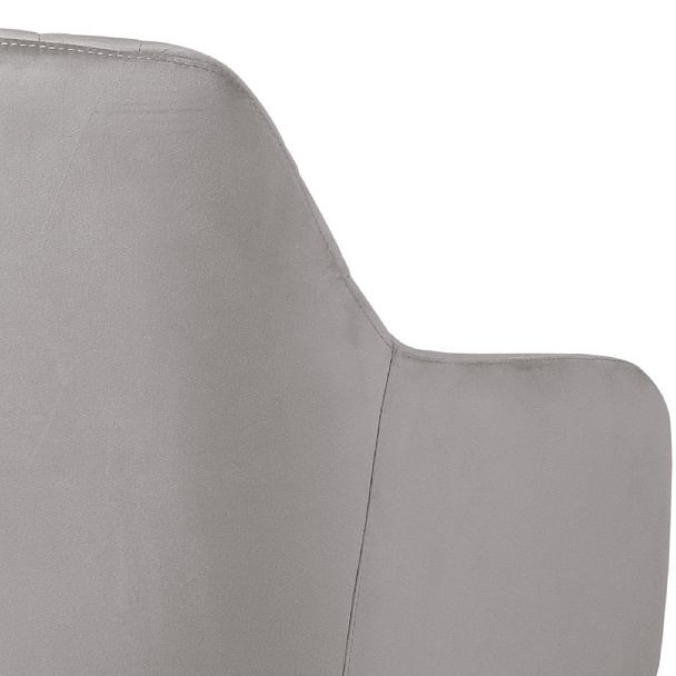 Барное поворотное кресло Барли К, Confetti silver/черный - Вид 10