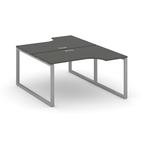 Стайл Проджект Рабочая станция эргоном. SN-6O.DRPA-001 Антрацит/Металл Серый 1380*1232/1992*750 - Вид 1