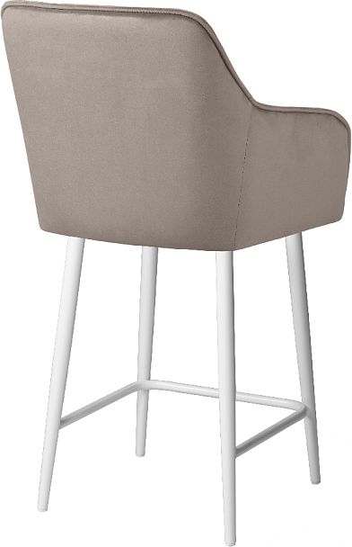 Полубарное поворотное кресло Мони К, Confetti smoke/белый - Вид 5