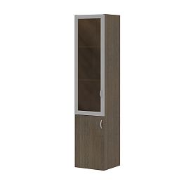 Шкаф комбинированный (необходим топ) "Лидер"  ПК-ЛДР-ШК205Х45С/35-В1-299 дуб шамони - Фото предпросмотра