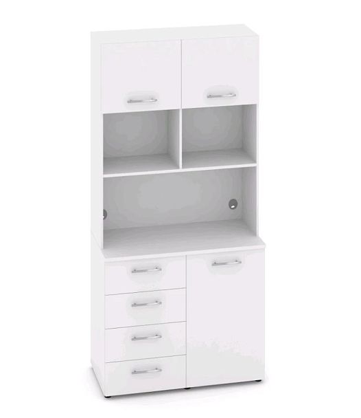 FIT Вариант № 2 MN-002 1200*600/420*2175/2178  Белый Бриллиант Кухни  Белый Бриллиант - Вид 1