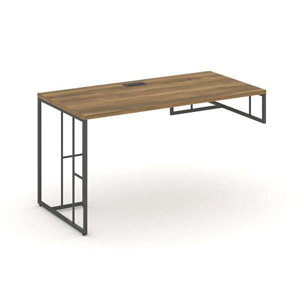 Rift Стол письменный для опорной тумбы правый RF.SPOT-013 (R) Сандал Янтарный/Металл Антрацит 1380*700*750 - Вид 1