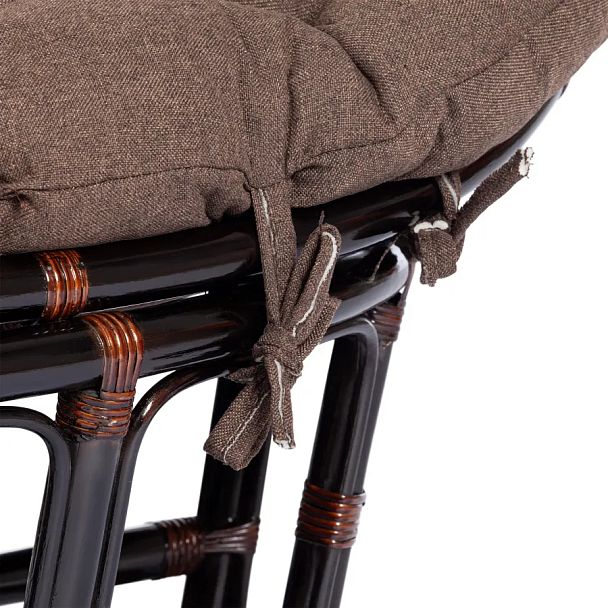 Диван Мамасан/Mamasan (23/02 W) /с подушкой и ремешками/Antique brown (античный черно-коричневый) - Вид 10