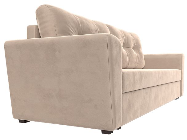 Диван прямой Амстердам Лайт (полностью велюр бежевый) - Вид 3