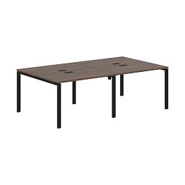 Стол 4-х местный EUWST 2313 Дуб Денвер тёмный/Черный 2326х1346х750 EDIS - Фото предпросмотра