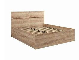 Комфорт-S БОГУСЛАВА М15 Кровать ЛДСП 1400 ПМ ДУБ БАРРИК СВ. ДУБ БАРРИК СВ. - Фото предпросмотра