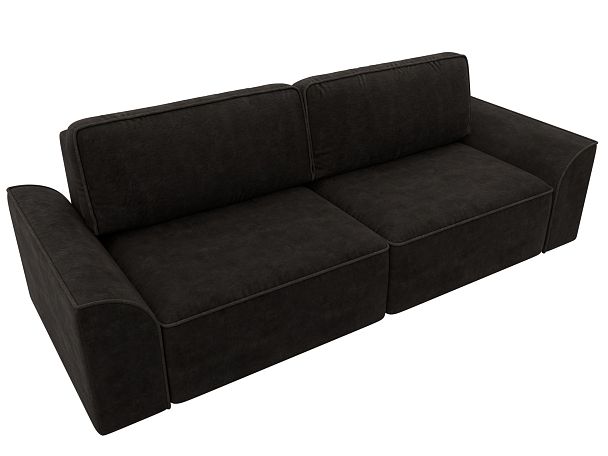 Диван прямой Лига-048 НПБ Велюр коричневый - Вид 6