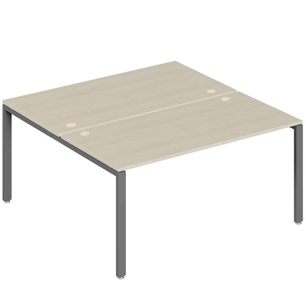 Бенч-система на 2 места Trend Metal 160x123x75 дуб феррара - Вид 1