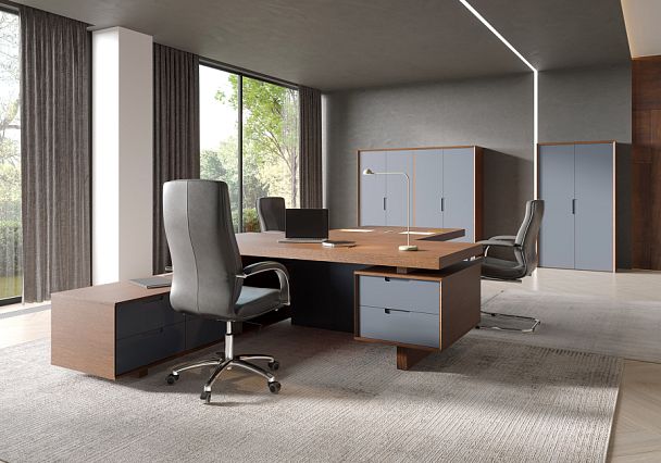 Шкаф для бумаг Concept 105x50x185,5 дуб капучино - Вид 3