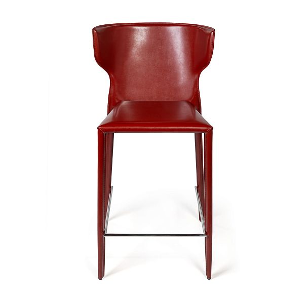 Стул полубарный Austin, кожа ретро-красный - Вид 8