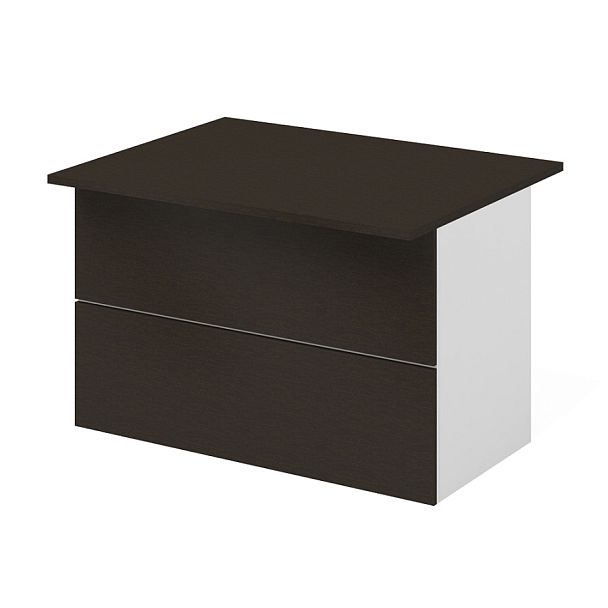 Модуль стойки-ресепшн прямой низкий "Торонто"  ПК-ТРН-СКР120Х93/Н-В1-707 дуб ферраре - Вид 1