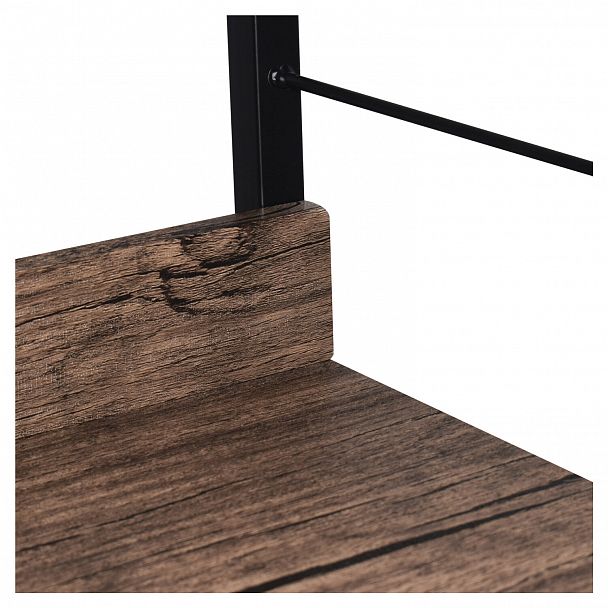 Стеллаж на металлокаркасе BRABIX "LOFT SH-002", 600х350х845 мм, цвет морёный дуб, 641231 - Вид 8