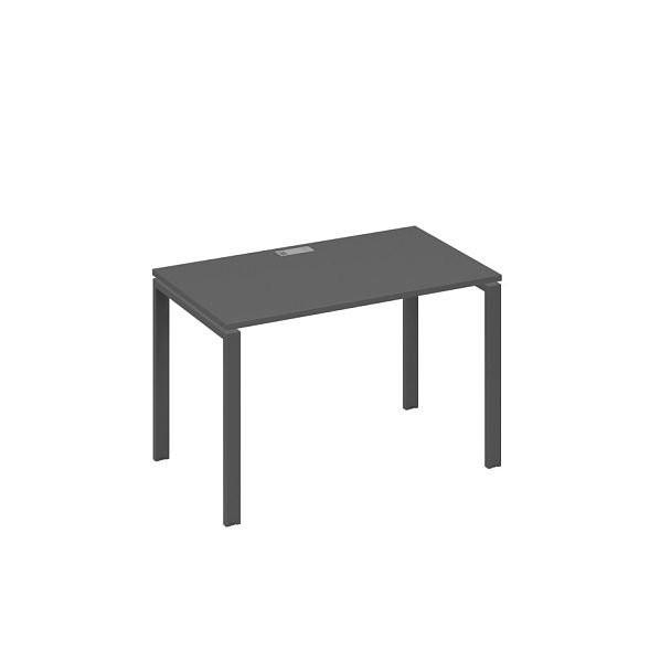 Стол письменный на металлокаркасе UNO A4 А4 Б1 013 БП антрацит премиум / металлокаркас антрацит - Вид 1