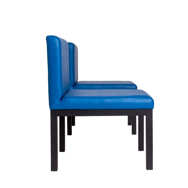 Диван Марсель New, кожзам Hi Dolaro 22 blue, каркас черный муар - Вид 3