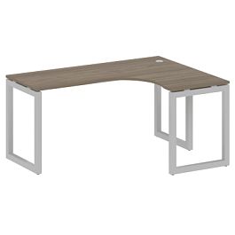 Metal System Quattro Стол криволинейный правый на О-образном м/к 50БО.СА-4 (R) Вяз/Серый металл 1600*1200*750 - Фото предпросмотра