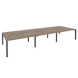 Onix Рабочая станция на П-образном м/к O.MP-D.RS-6.4.8 Тиквуд темный/Антрацит металл 4740*1635*750 - Фото предпросмотра