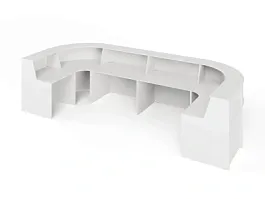 UNITY РРП8-18-44-B Симметричный двойной ресепшн 4400х1800х1150 - Фото предпросмотра