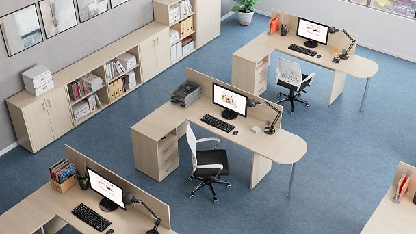 Тумба под оргтехнику Grand 80x60x60 тёмный дуб - Вид 17