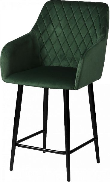 Комплект полубарных поворотных кресел Барли К, Confetti deep forest/черный, 4 шт. - Вид 2