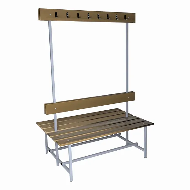 Скамья с вешалкой двухсторонняя 16 крючков 1500 - Вид 2