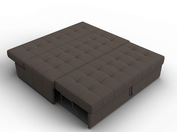 Диван прямой Лига-107 (160) Рогожка коричневый - Вид 8
