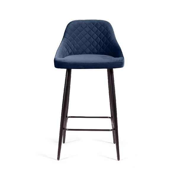 Стул барный Douglas ромб, бархат синий 29 - Вид 2