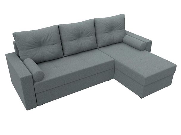 Диван угловой Верона Лайт правый угол Рогожка серый - Вид 5