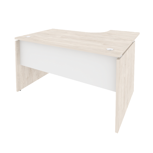 Onix Стол эргономичный левый O.SA-3 (L) Денвер светлый/Белый бриллиант 1380*1180*750 (800/460) - Вид 1