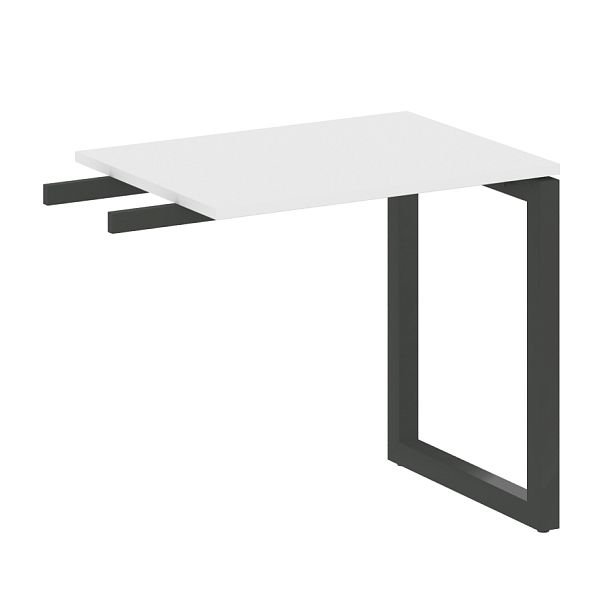 Metal System Quattro Приставной элемент на О-образном м/к 50БО.ПР-2 Белый/Антрацит металл 800*600*750 - Вид 1