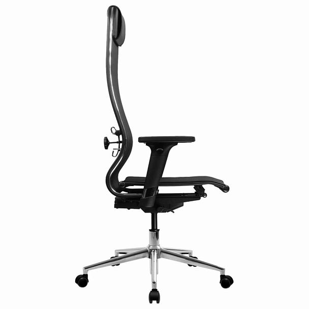 Кресло МЕТТА "ErgoLife" 10 B1-104D, хром, синхромеханизм, 2D-подлокотники, прочная сетка, черное - Вид 6