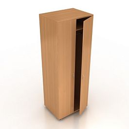 Шкаф для одежды Менеджер Ш-07+ДШ-01/02 бук - Фото предпросмотра